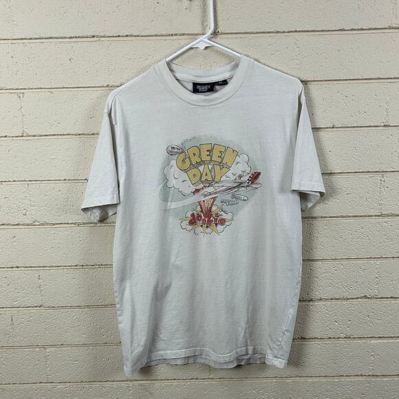 Green Day White Band Tee size S - Picture 1 of 7